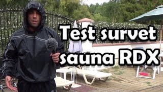 Test de la tenue de sudation RDX  Survêtement de sport sauna  transpiration  Perte de poids [upl. by Amitaf102]