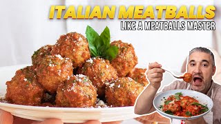 How to Make ITALIAN MEATBALLS Like an Italian [upl. by Baoj]