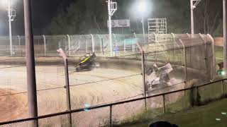 Sprintcars NT Title BMain Northline Speedway Darwin 792024 [upl. by Draillih]