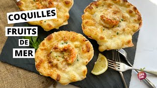 COQUILLES FRUITS DE MER 🦐 Coquille SaintJacques recette maison [upl. by Heyer]