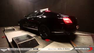 Reprogrammation moteur  Bentley Continental GT Speed 60 W12  653hp  Pure sound on dyno [upl. by Araldo]