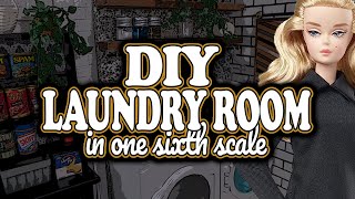 DIY Laundry Room DIORAMA in One Sixth Scale DIY [upl. by Mathews486]