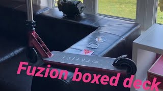 New Scooter Parts unboxing fuzion boxed deck [upl. by Ylecara]