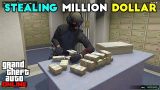 GTA 5  STEALING MILLION DOLLAR CASH IN ONLINE  BB GAMING [upl. by Schreibe]