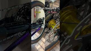 Polygon Siskiu T8 stock hub sound vs Industry Nine Hydra polygonbikes mountainbike mtb mtblife [upl. by Mada447]