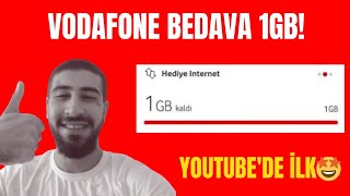 VODAFONE 1GB BEDAVA İNTERNET 2024  VODAFONE İNTERNET KAZAN YOUTUBEDE İLK [upl. by Lyda]