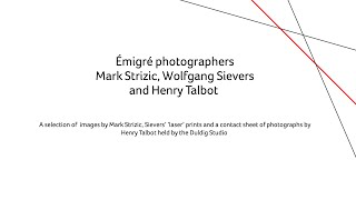 Emigre Photographers  Duldig Studio collection Mark Strizic Wolfgang Sievers and Henry Talbot [upl. by Akienaj]