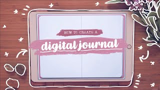 HOW TO CREATE A DIGITAL JOURNAL 💗✨ Digital Bullet Journal Tutorial  Reading Journal [upl. by Laurena859]