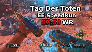 Tag Der Toten Easter Egg Speedrun World Record 5758 PS4 [upl. by Vallie]