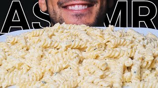 ASMR GARLIC PARMESAN FUSILLI PASTA EATING SOUNDS NO TALKING MUKBANG [upl. by Atteuqahs]