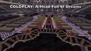 Coldplay AHFOD concert at MetLife Stadium in Minecraft [upl. by Vasos]