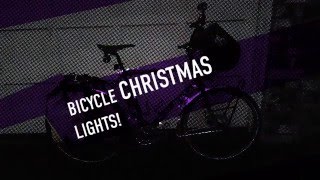 Christmas lights on my bike [upl. by Anny]