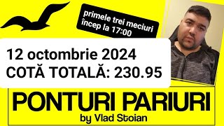 PONTURI PARIURI by Vlad Stoian  12 octombrie 2024 [upl. by Warenne]