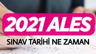 ALES NEDİR  2021 ALES SINAVI TARİHİ NE ZAMAN [upl. by Adnoma]