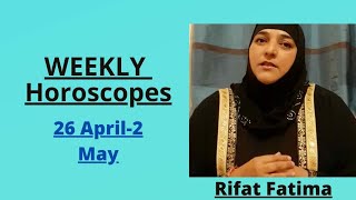 Rifat Fatima Live Stream 26th April to 02 May 2021weekly horoscope astrologer birth stones [upl. by Elnukeda670]