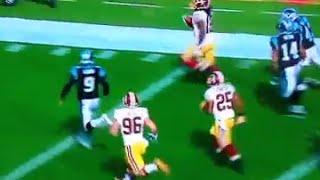 Redskins KR Andre Roberts Weaves Through Carolina Defense Takes Kick 99 Yards for TD [upl. by Nagud]