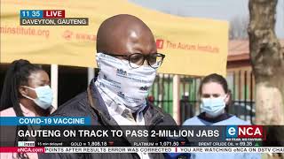 COVID19 Vaccine  Gauteng on track to pass 2million jabs [upl. by Ahtreb585]