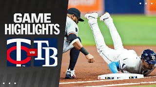 Twins vs Rays Game Highlights 9324  MLB Highlights [upl. by Cire60]