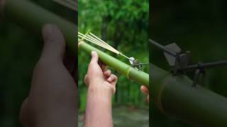 Bamboo gun DIV making idea short viral American Europe trending video [upl. by Hanimay]