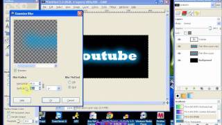 How To Make Glowing Text Effect On GIMP [upl. by Nnauol]
