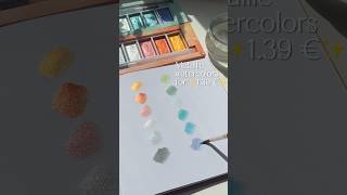 Trying out metallic paints for 139€ ✨ metallicpaint paints watercolor action [upl. by Ulric36]