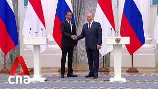 Indonesia’s Joko Widodo meets Vladimir Putin in Moscow [upl. by Elleb775]