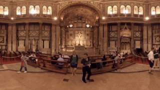 360 video Inside Baptistery of St John Florence Italy [upl. by Ahsyekat]