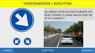 Rijrichting  Verkeersborden  Autotheorie  Scootertheorie  Motortheorie  Theoriecursusnl [upl. by Ecirum]