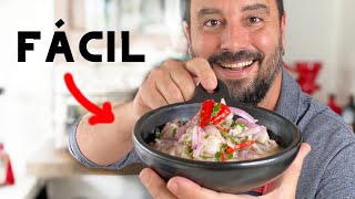 ¡¿Cómo hacer un Ceviche Peruano Casero  Receta Fácil y Rápida  Tulio Recomienda [upl. by Enalahs]