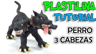 ✔️ COMO HACER A CERVERUS EL PERRO DE TRES CABEZAS DE PLASTILINA PASO A PASO [upl. by Enait762]