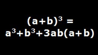 a plus b cube  algebra identity explained step by step [upl. by Sakiv]