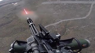 US Marines Firing The Powerful GAU21 Machine Gun amp M134 Minigun  Close Air Support Trainings [upl. by Pacorro]