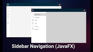 JavaFX sidebar Navigation  KEITHAYA [upl. by Chadburn]