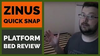 Zinus Quick Snap Platform Bed Assembly amp Review AKA quotLorrickquot [upl. by Nallid464]