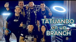 • Vlog 14 TATUANDO a 68 PERSONAS en un EVENTO de BRANCH 🔥 [upl. by Roselane]