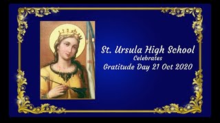 School Feast Day Celebration 2020  St Ursula High School Nigdi Pune [upl. by Dnalyram]