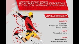 Becas de estudio en China para talentos deportivos [upl. by Urissa]