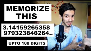 Memorize the first 100 digits of Pi in 5 Minutes Method to Memorize Any number Mental Maths3 [upl. by Rawden]