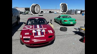 Which is faster Toyo RR vs Hoosier R7 Racing Tires  ST6 Miata at NCM with NASA [upl. by Ecille]