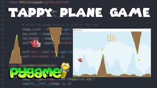 ASMR Programming  Tappy Plane Game in Python and Pygame [upl. by Gahl]