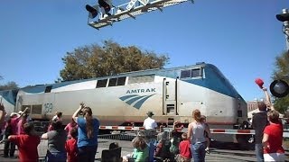 Amtrak Train Separates Strawberry Parade In Half [upl. by Suravat]