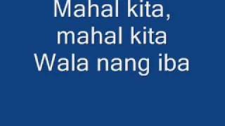 mahal kita lyrics by maricris garcia [upl. by Idleman88]