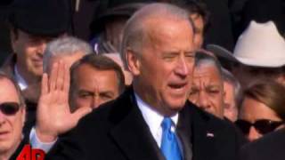 Inauguration Joe Biden Sworn in As the 47th Vice President [upl. by Wennerholn592]