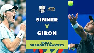 Jannik Sinner vs Marcos Giron Highlights  Rolex Shanghai Masters 2023 [upl. by Eldora71]