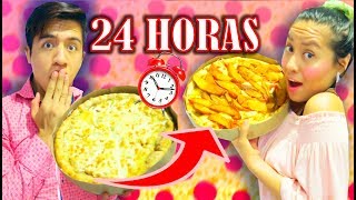 24 HORAS COMIENDO PIZZA   Palomitas Flow [upl. by Aicilehp]