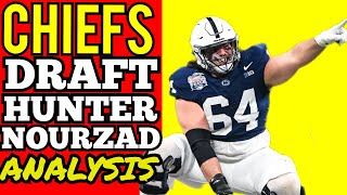 KANSAS CITY CHIEFS DRAFT HUNTER NOURZAD OLINE Kansas City Chiefs News Today [upl. by Neala]