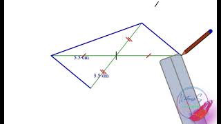 Parallélogramme à partir de la mesure de ses diagonales [upl. by Conney]