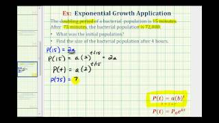 Exponential Growth App yabt  Find Initial Amount Given Doubling Time [upl. by Farrell]