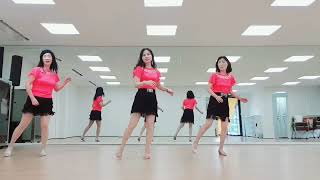 Dancing Queen Line Dance댄싱 퀸 라인댄스Beginner [upl. by Ennaeirb]