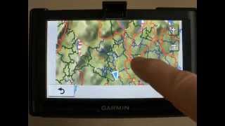 Nuvi 52 Snowmobile Trail Map Demo [upl. by Manoff]